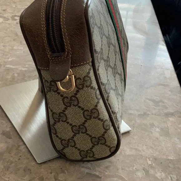 Gucci Cream and Brown Messenger Bag with GG Monogram - Picture 7 of 16